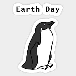 Earth Day Penguin Sticker